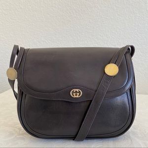 Vintage Gucci flap crossbody bag